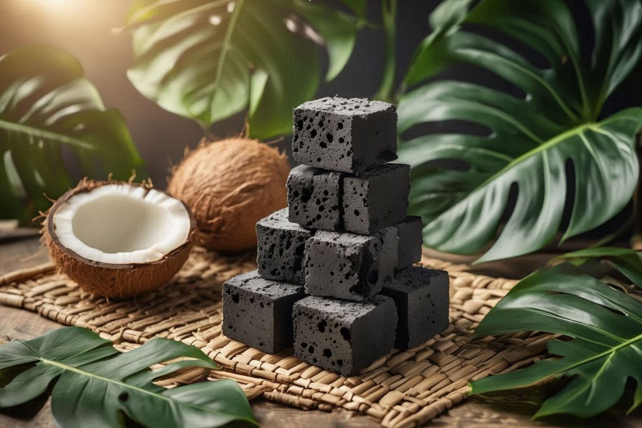 Eco Friendly Odorless Coconut Charcoal Cubes