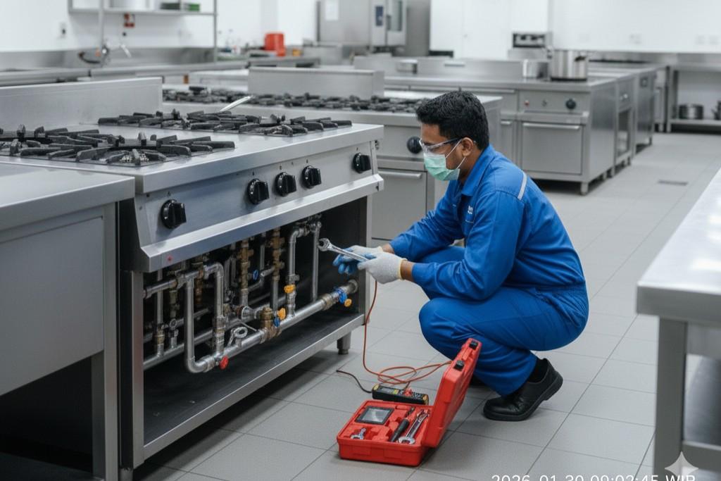 Inspeksi Keamanan Gas di Dapur