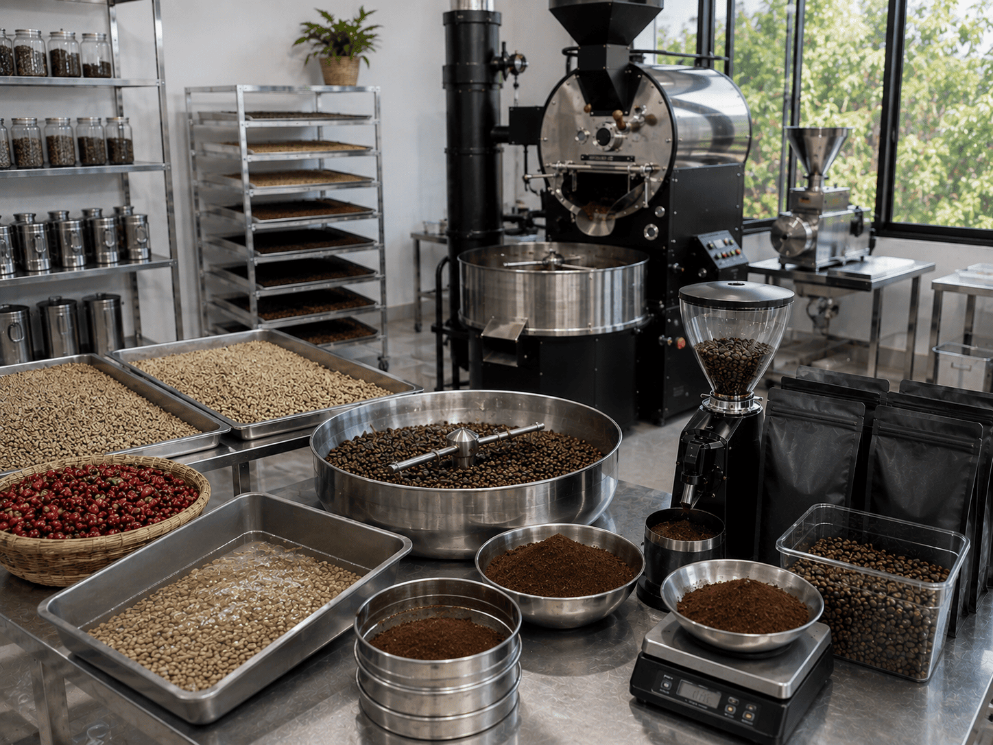 alat untuk menyangrai kopi usaha