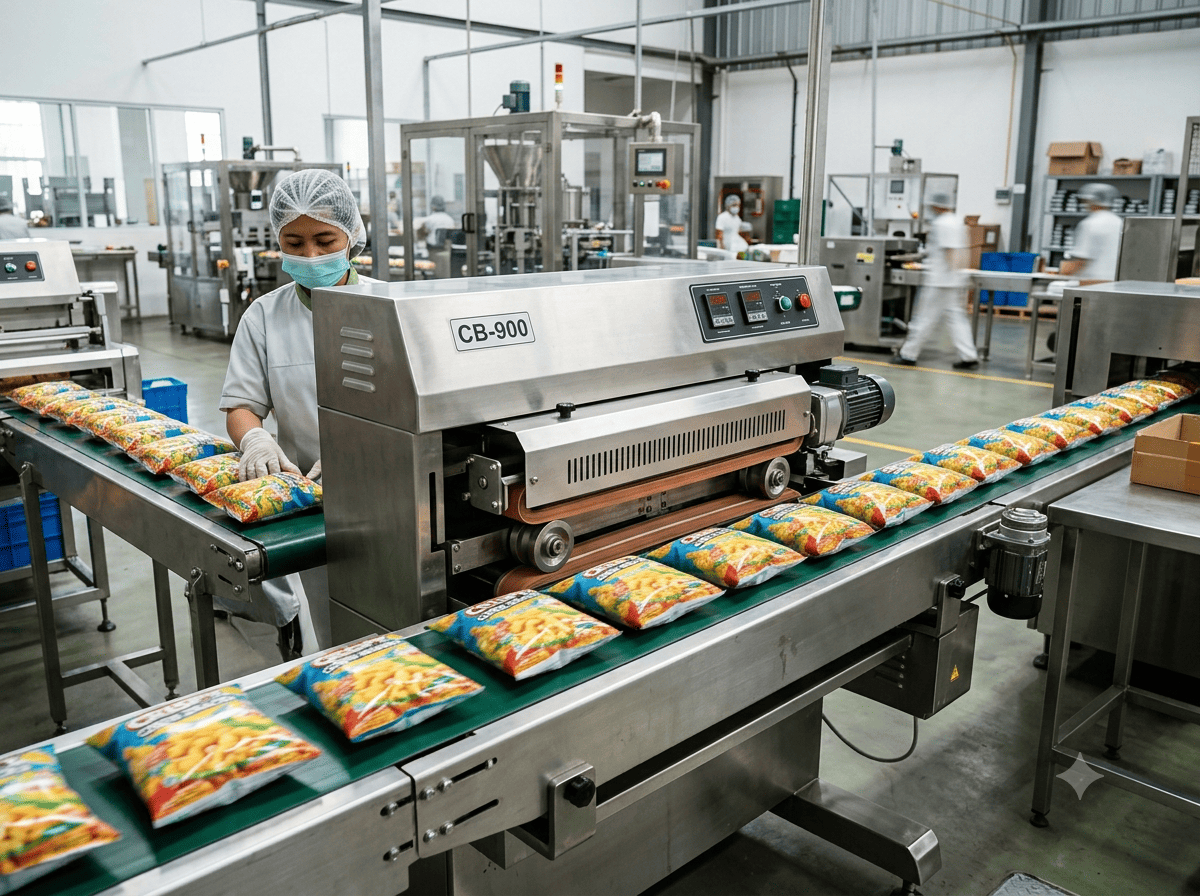 Continuous Sealer untuk Kemasan Makanan agar Produk Lebih Aman
